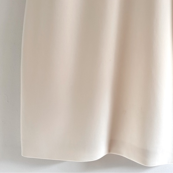 THEORY “Easy Shift Dress Admiral Crepe” In Cream - Picture 4 of 10